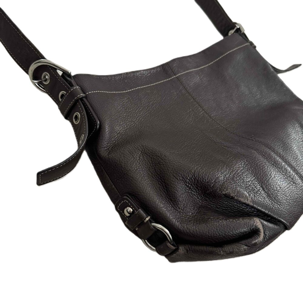 Coach 1941 Leather Crossbody Bag Black Leather Shoulder Handbag Adjustable Strap - Picture 5 of 16
